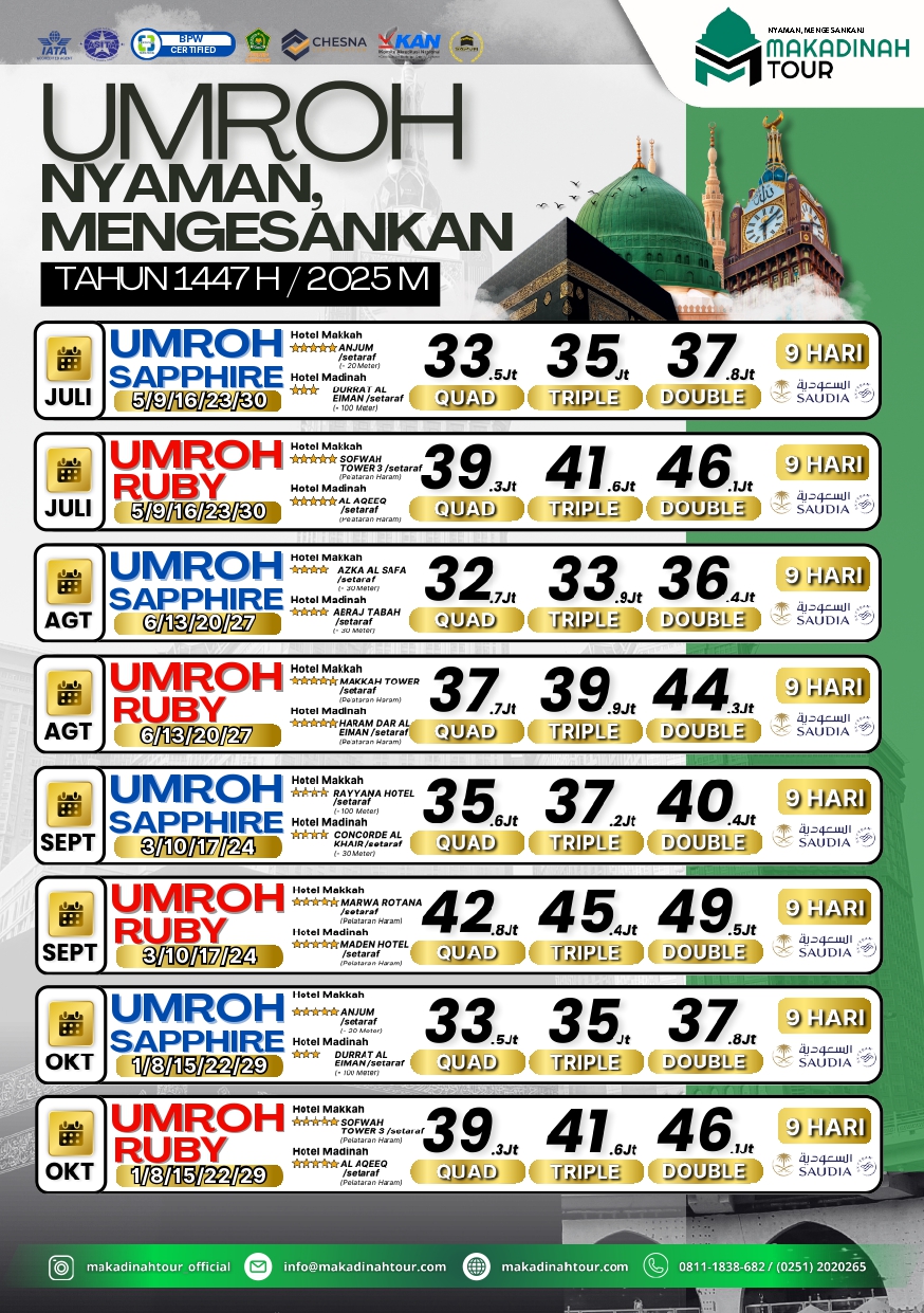 Umroh Nyaman, Mengesankan